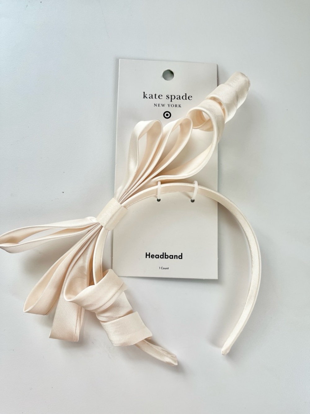 Kate Spade x Target Ribbon Ivory Headband - Kentucky Derby